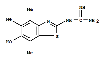 Guanidine, (6-hydroxy-4,5,7-trimethyl-2-benzothiazolyl)-(9ci) Structure,774518-64-8Structure