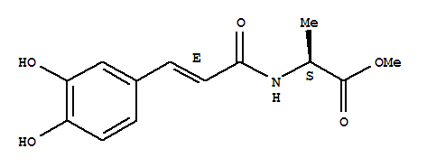 Methyl n-[(2z)-3-(3,4-dihydroxyphenyl)-2-propenoyl]-l-alaninate Structure,778624-05-8Structure