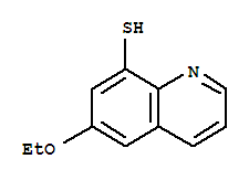 (9ci)-6-乙氧基-8-喹啉硫醇結(jié)構(gòu)式_780692-40-2結(jié)構(gòu)式