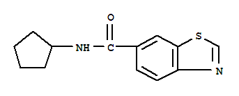 6-Benzothiazolecarboxamide,n-cyclopentyl-(9ci) Structure,785708-40-9Structure