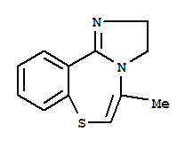 (9ci)-2,3-二氫-5-甲基-咪唑并[1,2-d][1,4]苯并硫氮雜卓結構式_790151-59-6結構式