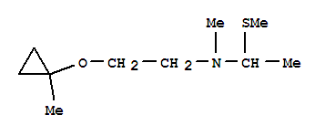 (9ci)-n-甲基-n-[2-[(1-甲基環(huán)丙基)氧基]乙基]-1-(甲基硫代)-乙胺結(jié)構(gòu)式_794504-51-1結(jié)構(gòu)式