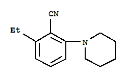 Benzonitrile,2-ethyl-6-(1-piperidinyl)-(9ci)Structure,808133-89-3Structure Benzonitrile,2-ethyl-6-(1-piperidinyl)-(9ci) Structure,808133-89-3Structure