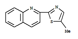 (4CI)-2-(5-甲基-2-噻唑)-喹啉結(jié)構(gòu)式_810690-10-9結(jié)構(gòu)式