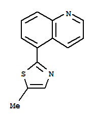 (4CI)-5-(5-甲基-2-噻唑)-喹啉結(jié)構(gòu)式_810690-50-7結(jié)構(gòu)式