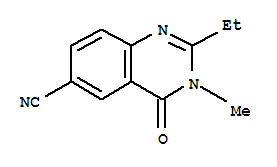 6-Quinazolinecarbonitrile,2-ethyl-3,4-dihydro-3-methyl-4-oxo-(9ci) Structure,815593-45-4Structure