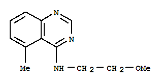 (9ci)-n-(2-甲氧基乙基)-5-甲基-4-喹唑啉胺結(jié)構(gòu)式_819793-33-4結(jié)構(gòu)式