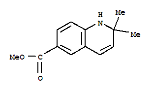 (9CI)-1,2-二氫-2,2-二甲基-6-喹啉羧酸甲酯結(jié)構(gòu)式_828938-82-5結(jié)構(gòu)式