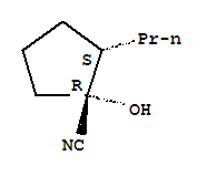 Cyclopentanecarbonitrile,1-hydroxy-2-propyl-,(1r,2s)-(9ci) Structure,834885-63-1Structure