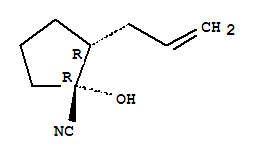 Cyclopentanecarbonitrile,1-hydroxy-2-(2-propenyl)-,(1r,2r)-(9ci) Structure,834885-64-2Structure