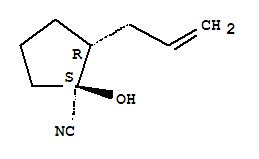 Cyclopentanecarbonitrile,1-hydroxy-2-(2-propenyl)-,(1s,2r)-(9ci) Structure,834885-79-9Structure