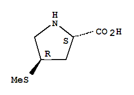 L-proline, 4-(methylthio)-, trans-(9ci) Structure,83624-61-7Structure