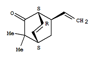 (1R,4r,7s)-3,3-dimethyl-7-vinylbicyclo[2.2.2]oct-5-en-2-one Structure,845293-94-9Structure