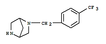 (1S,4S)-(+)-2-(4-三氟甲基-芐基)-2,5-二氮雜-雙環(huán)[2.2.1]庚烷二(三氟甲基乙酸鹽)結(jié)構(gòu)式_845866-70-8結(jié)構(gòu)式