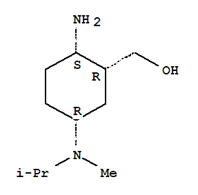 Cyclohexanemethanol ,2-amino-5-[methyl(1-methylethyl)amino]-,(1r,2s,5r)-(9ci) Structure,847957-55-5Structure