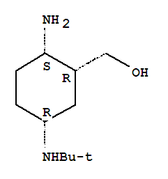 Cyclohexanemethanol ,2-amino-5-[(1,1-dimethylethyl)amino]-,(1r,2s,5r)-(9ci) Structure,847957-67-9Structure