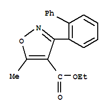 4-Isoxazolecarboxylicacid,3-[1,1-biphenyl]-2-yl-5-methyl-,ethylester(9ci) Structure,848186-84-5Structure