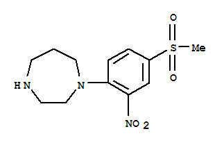 1-[4-(Methylsulfonyl)-2-nitrophenyl]-1,4-diazepane Structure,849035-89-8Structure