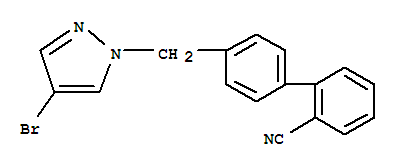 4-(4-Bromo-pyrazol-1-ylmethyl)-biphenyl-2-carbonitrile Structure,850349-04-1Structure