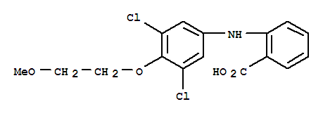 Benzoic acid,2-[[3,5-dichloro-4-(2-methoxyethoxy)phenyl]amino]- Structure,851961-84-7Structure