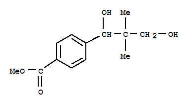 Benzoic acid,4-(1,3-dihydroxy-2,2-dimethylpropyl)-,methyl ester (9ci) Structure,853180-34-4Structure