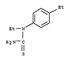 (4CI)-1-乙基-1-(p-乙基苯基)-2-硫代脲結(jié)構(gòu)式_854655-80-4結(jié)構(gòu)式