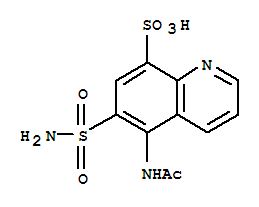 5-Acetamido-6-sulfamoyl-8-quinolinesulfonic acid Structure,855765-78-5Structure