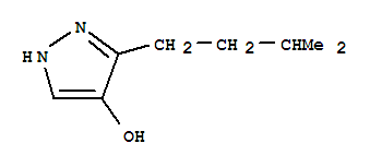 3-(3-Methylbutyl)-1h-pyrazol-4-ol Structure,856058-38-3Structure