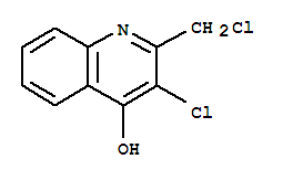 3-氯-2-(氯甲基)-4-羥基喹啉結(jié)構(gòu)式_856100-78-2結(jié)構(gòu)式