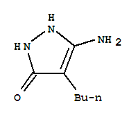 5-Amino-4-butyl-1,2-dihydro-3h-pyrazol-3-one Structure,857988-46-6Structure