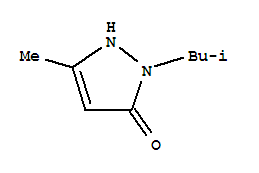 2-Isobutyl-5-methyl-1,2-dihydro-3h-pyrazol-3-one Structure,857989-07-2Structure