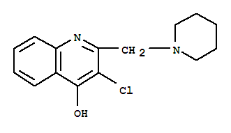 (3ci)-3-氯-2-(1-哌啶甲基)-4-羥基喹啉結(jié)構(gòu)式_858026-90-1結(jié)構(gòu)式