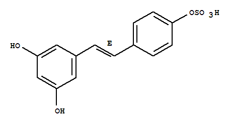 4-[(E)-2-(3,5-dihydroxyphenyl)vinyl]phenyl hydrogen sulfate Structure,858187-19-6Structure