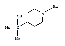 1-[4-(2-Hydroxy-2-propanyl)-1-piperidinyl]ethanone Structure,858262-43-8Structure