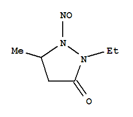 2-Ethyl-5-methyl-1-nitroso-3-pyrazolidinone Structure,859955-31-0Structure