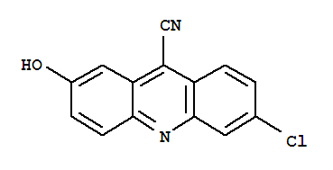 9-Acridinecarbonitrile,6-chloro-2-hydroxy- Structure,860535-86-0Structure