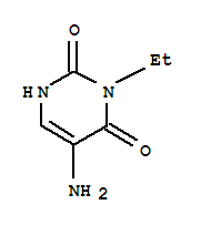 (1CI)-5-氨基-3-乙基尿嘧啶結(jié)構(gòu)式_860574-41-0結(jié)構(gòu)式