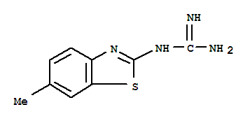 Guanidine, (6-methyl-2-benzothiazolyl)-(9ci) Structure,86328-44-1Structure