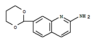 (9ci)-7-(1,3-二噁烷-2-基)-2-喹啉胺結構式_863549-16-0結構式