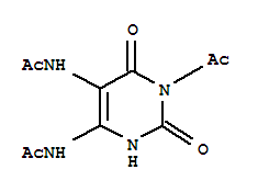 (5CI)-5,6-二乙酰氨基-3-乙?；?尿嘧啶結構式_873376-13-7結構式