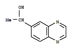 1-(6-喹喔啉基)乙醇結(jié)構(gòu)式_874279-36-4結(jié)構(gòu)式