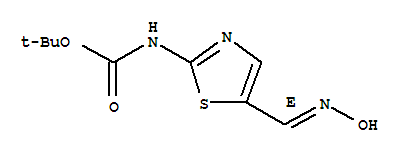 2-Methyl-2-propanyl {5-[(e)-(hydroxyimino)methyl]-1,3-thiazol-2-yl}carbamate Structure,878376-12-6Structure