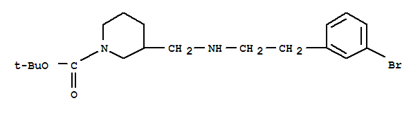 1-Boc-3-([2-(3-bromo-phenyl)-ethylamino]-methyl)-piperidine Structure,887587-30-6Structure