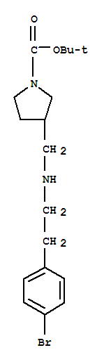 1-Boc-3-([2-(4-bromo-phenyl)-ethylamino]-methyl)-pyrrolidine Structure,887590-93-4Structure