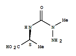 (9ci)-n-[(1-甲基肼基)羰基]-L-丙氨酸結(jié)構(gòu)式_88908-15-0結(jié)構(gòu)式