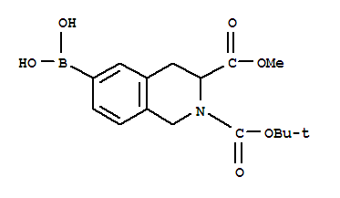 6-硼-3,4-二氫-2,3(1h)-異喹啉二羧酸-2-(1,1-二甲基乙基) 3-甲酯結(jié)構(gòu)式_897375-70-1結(jié)構(gòu)式