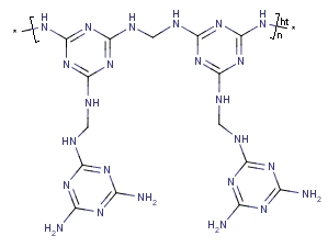 Melamine/formaldehyde resin Structure,9003-08-1Structure