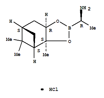 (Alphar,3as,4s,6s,7ar)-hexahydro-alpha,3a,8,8-tetramethyl-4,6-methano-1,3,2-benzodioxaborole-2-methanamine hydrochloride (1:1) Structure,919103-31-4Structure