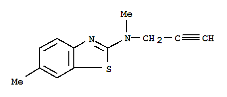 2-Benzothiazolamine,n,6-dimethyl-n-2-propynyl-(9ci) Structure,92677-92-4Structure