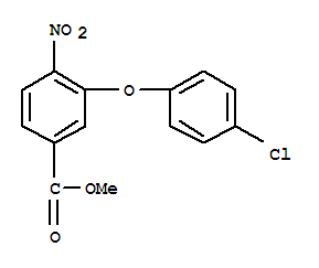 Benzoic acid, 3-(4-chlorophenoxy)-4-nitro-, methyl ester Structure,931414-11-8Structure